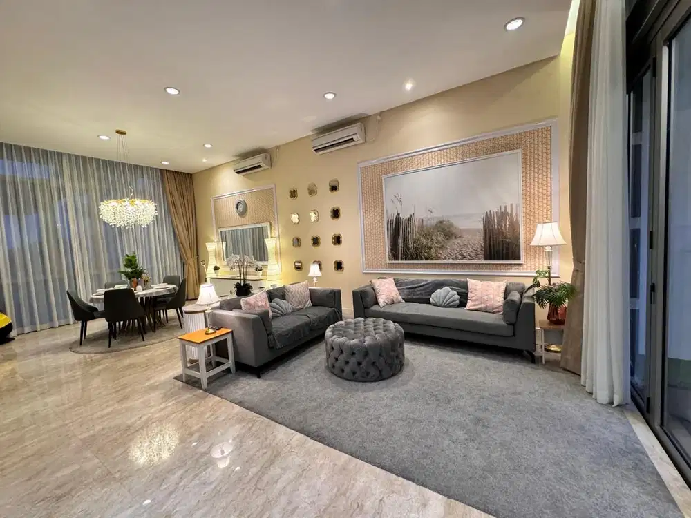 Dijual rumah pik golf island 3 lantai full furnish mewah 10x20