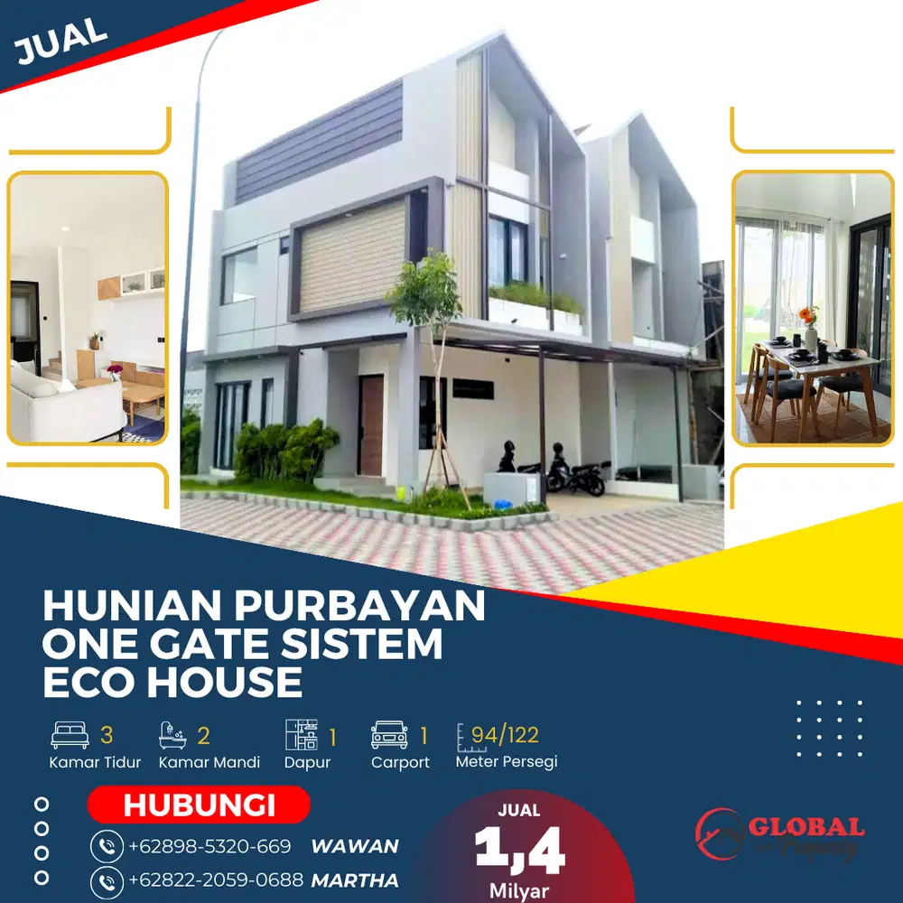 Hunian Purbayan One Gate Sistem Eco House