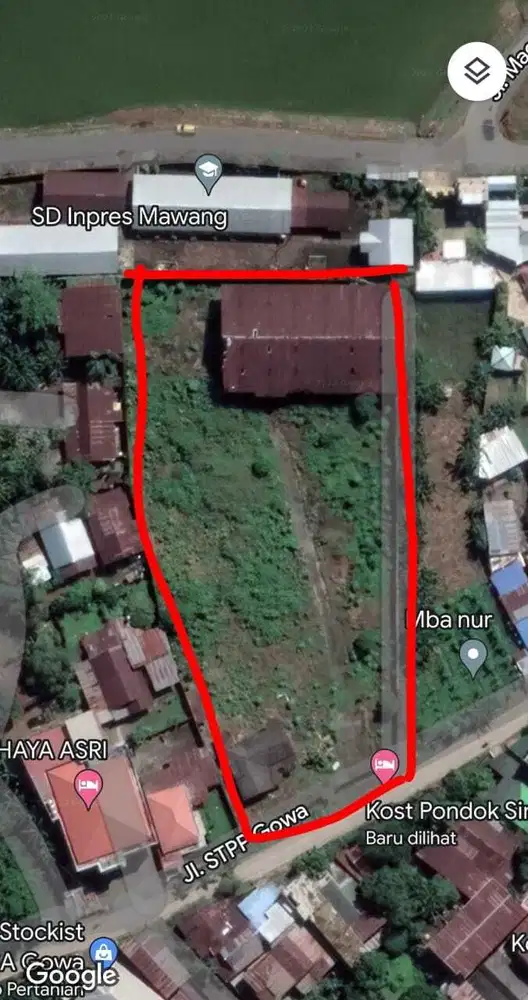 Jual Tanah + Gudang+ Rumah Jl STTP Gowa Sulawesi Selatan