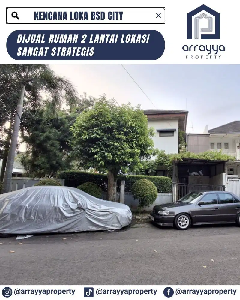 RUMAH HOOK 2 LANTAI DI KENCANA LOKA BSD .GLB138.