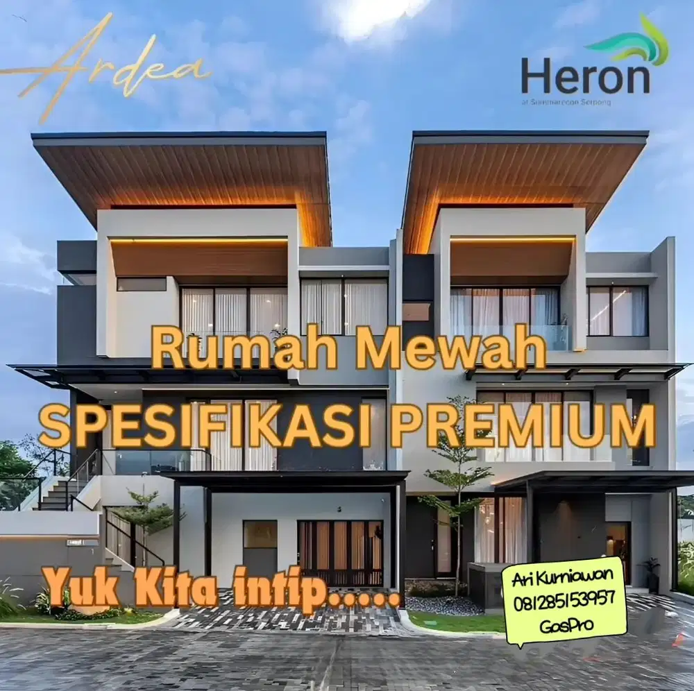 Rumah mewah ARDEA SUMMARECON SERPONG 6MAN