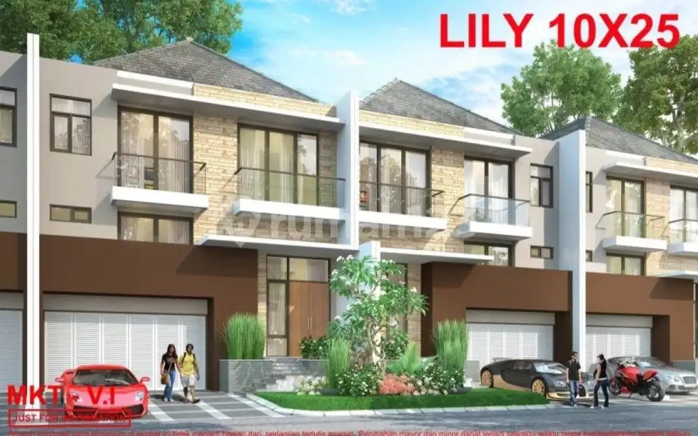 Dijual Rumah Cluster Rivergarden Uk 10x25 View Danau