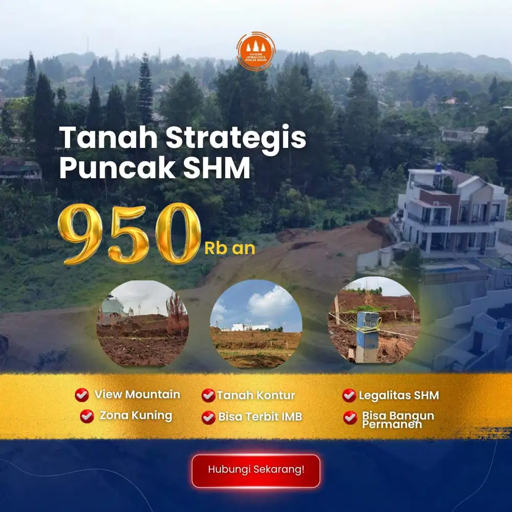 Tanah shm murah mata air megamendung puncak bogor