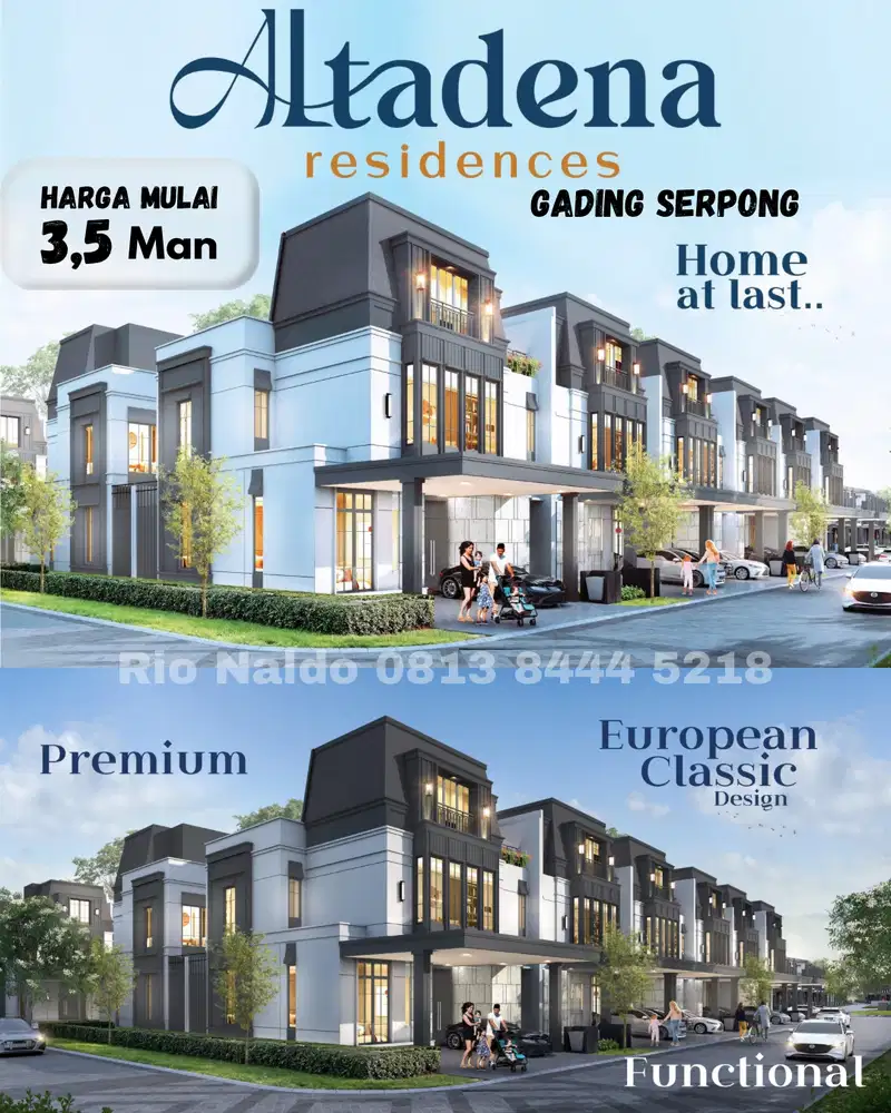 dijual rumah murah Gading Serpong Altadena At Pasadena