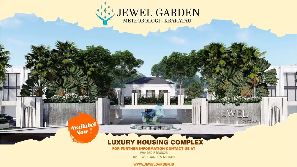 Villa di Komplek Jewel Garden ( Jl. Meteorologi / Krakatau )