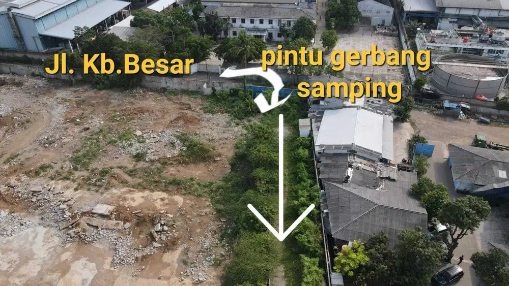 Lahan/tanah LUAS 6.8 hektar Daan Mogot Tanggerang JALAN RAYA
