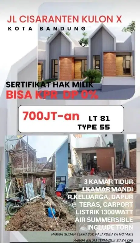 Rumah Baru Skandinavia Di Cisaranten Arcamanik 700Jt'an All In