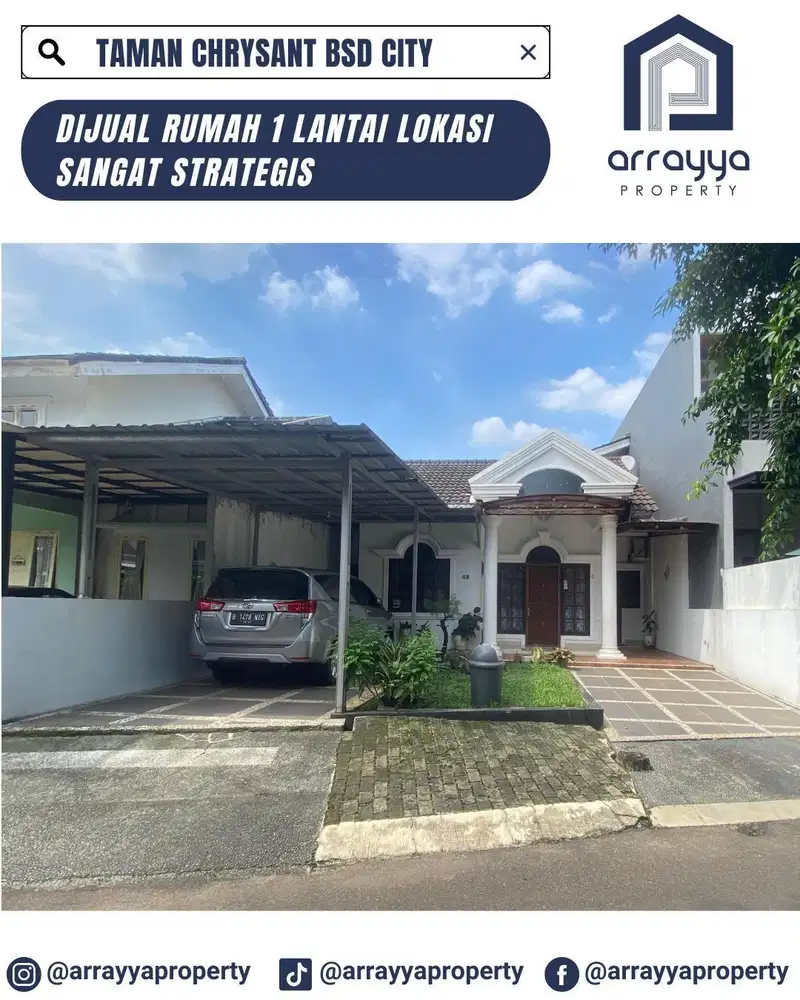 RUMAH SIAP HUNI CLUSTER TAMAN CHRYSANT BSD .MRB55.