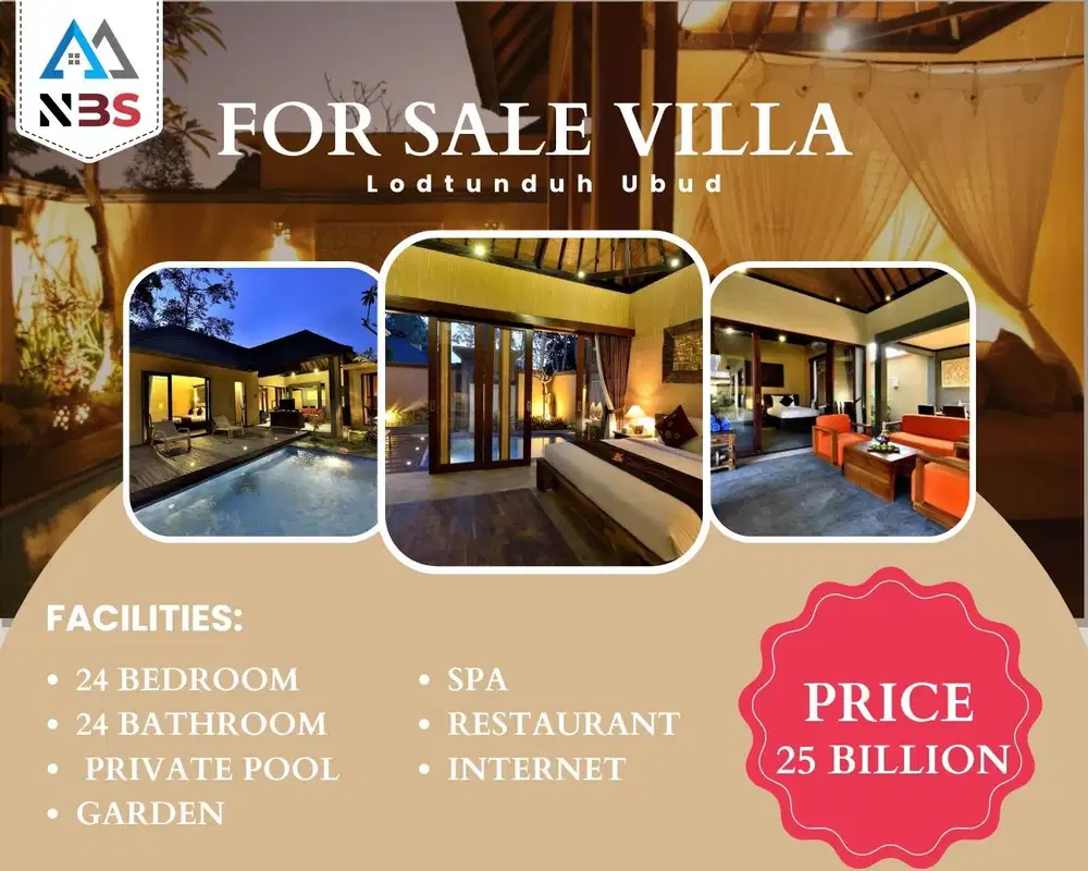 FOR SALE VILLA COMPLEX 19 VILLAS IN LODTUNDUH UBUD
