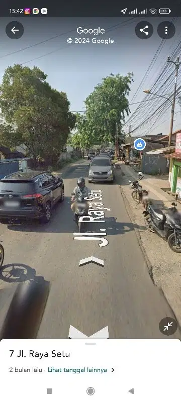 Tanah pinggir jln SETU  STTD Grand wisata dekat tol setu bekasi