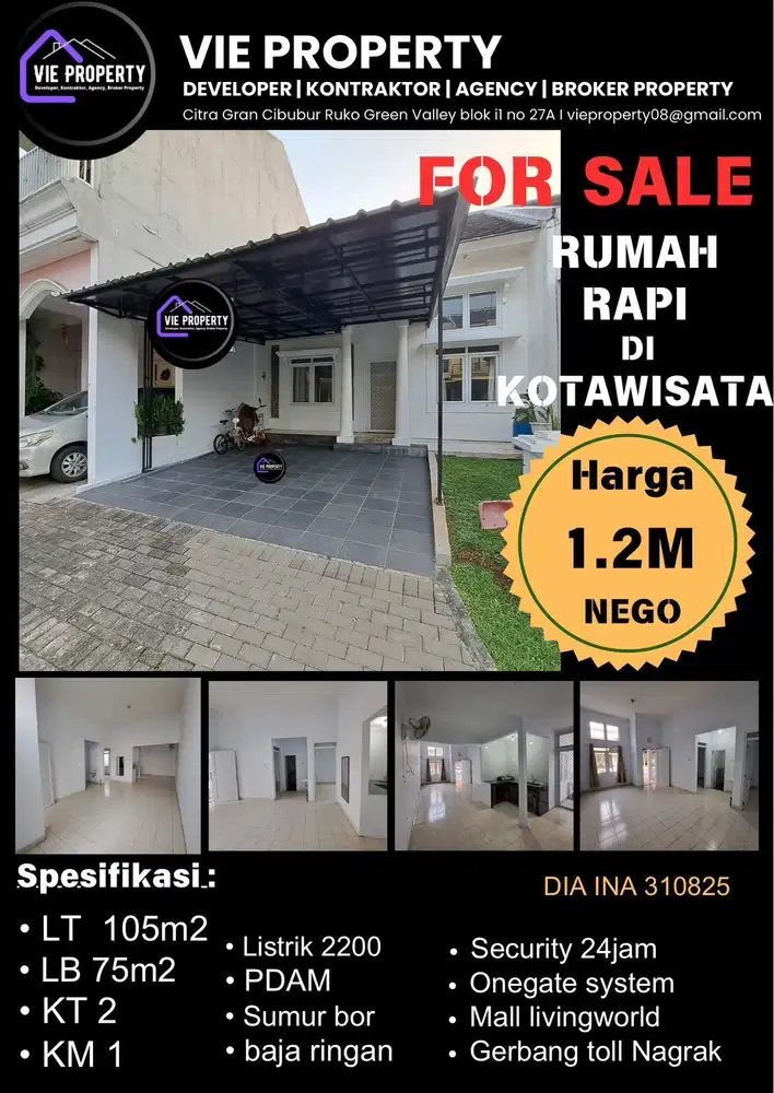 Dijual Rumah Rapih di Kota Wisata Cibubur