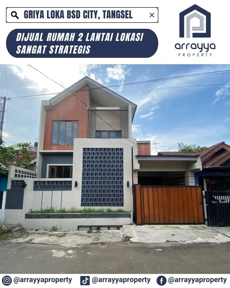 TURUN HARGA !! RUMAH BARU 2 LANTAI GRIYA LOKA BSD .GLB73