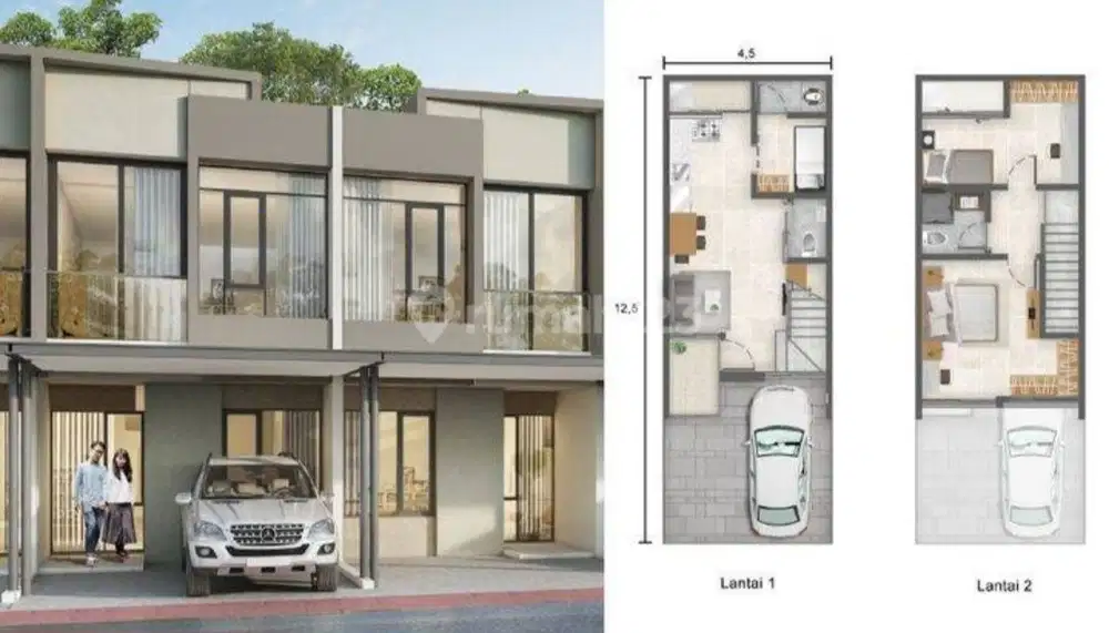 Dijual Dan Disewakan Rumah Cluster California Uk 4,5x12,5