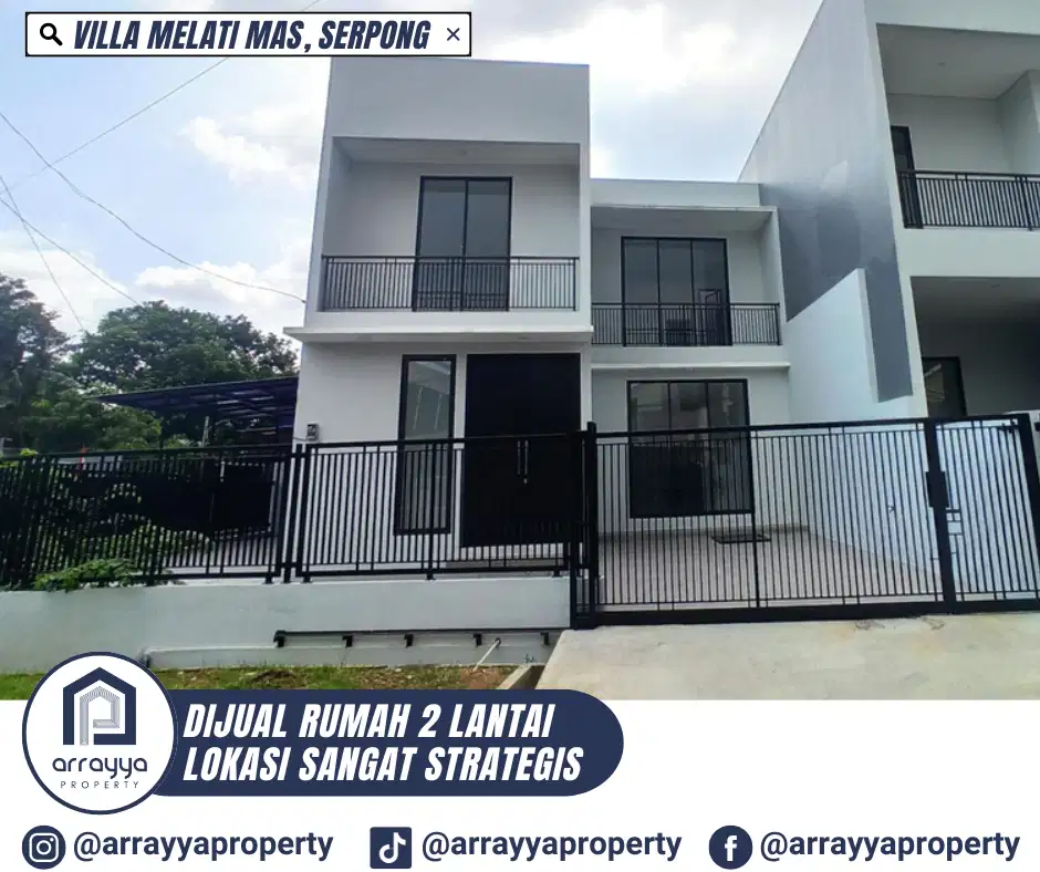 RUMAH BARU POSISI HOOK DI VILLA MELATI MAS SERPONG .EN652.