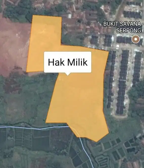 Investasi Menarik! Tanah 7,5 Ha di Gunung Sindur, Harga 500rb/m²