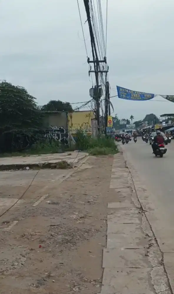 Dijual Tanah di jalan raya Cisauk dekat BSD