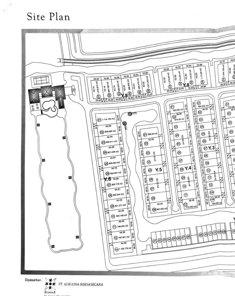 Dijual Kavling Lotus, posisi huk, Hadap Danau