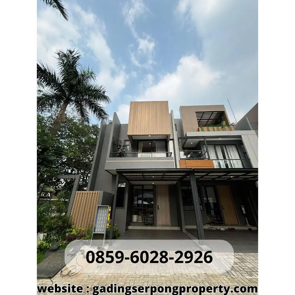 2 Lantai PREMIUM rumah 1Man BSD City TERRAVIA BELOVA CLASSIC 0% DP