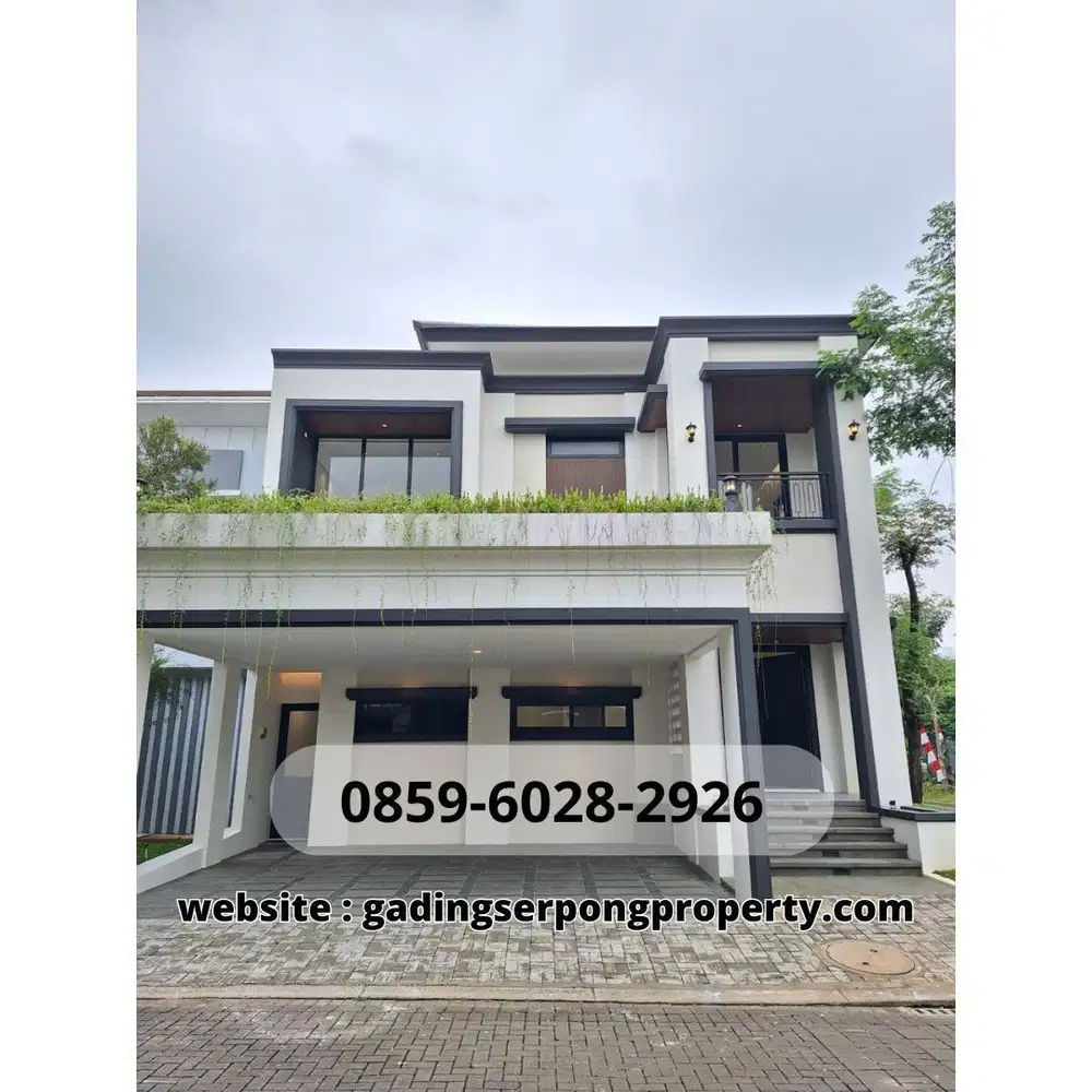 For Sale! Rumah Mewah Foresta Naturale BSD – Hoek, SHM, Harga Rp 6 M