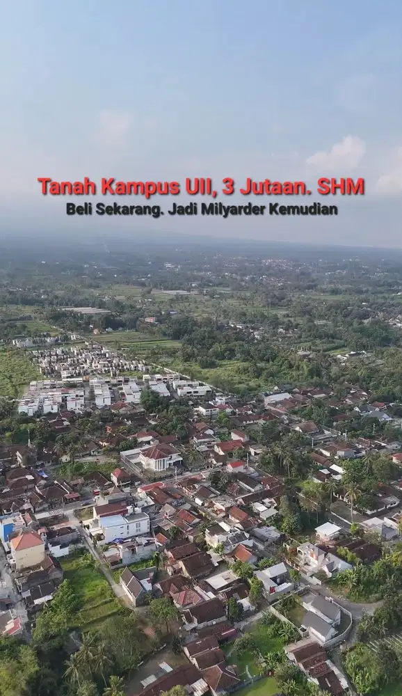 Tanah Villa dan Kos Dekat UII: View Merapi, SHM Pekarangan