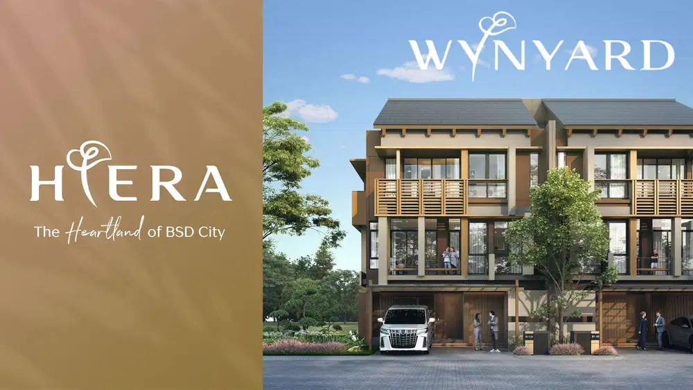 Dijual Hunian Mewah 3 Lantai Cluster Wynyard @Hiera di BSD City, Tangerang