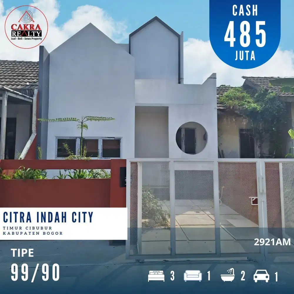 Dijual rumah 2 lantai dicitra indah city rumah siap huni full renovasi