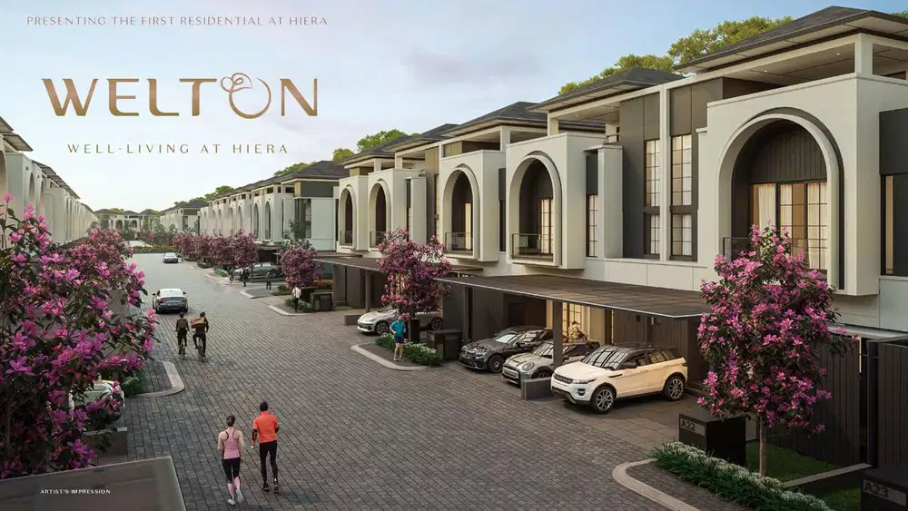 Dijual Rumah 2 Lantai Hiera, Cluster Welton di BSD City, Tangerang