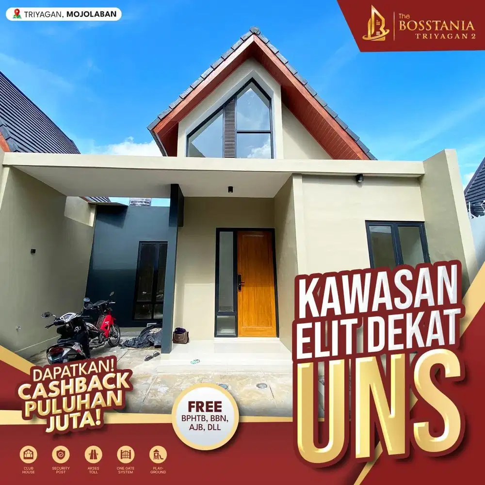 Rumah 1 Lantai – 586 Juta, Akses 7 Menit ke UNS, CCTV 24 Jam, All In