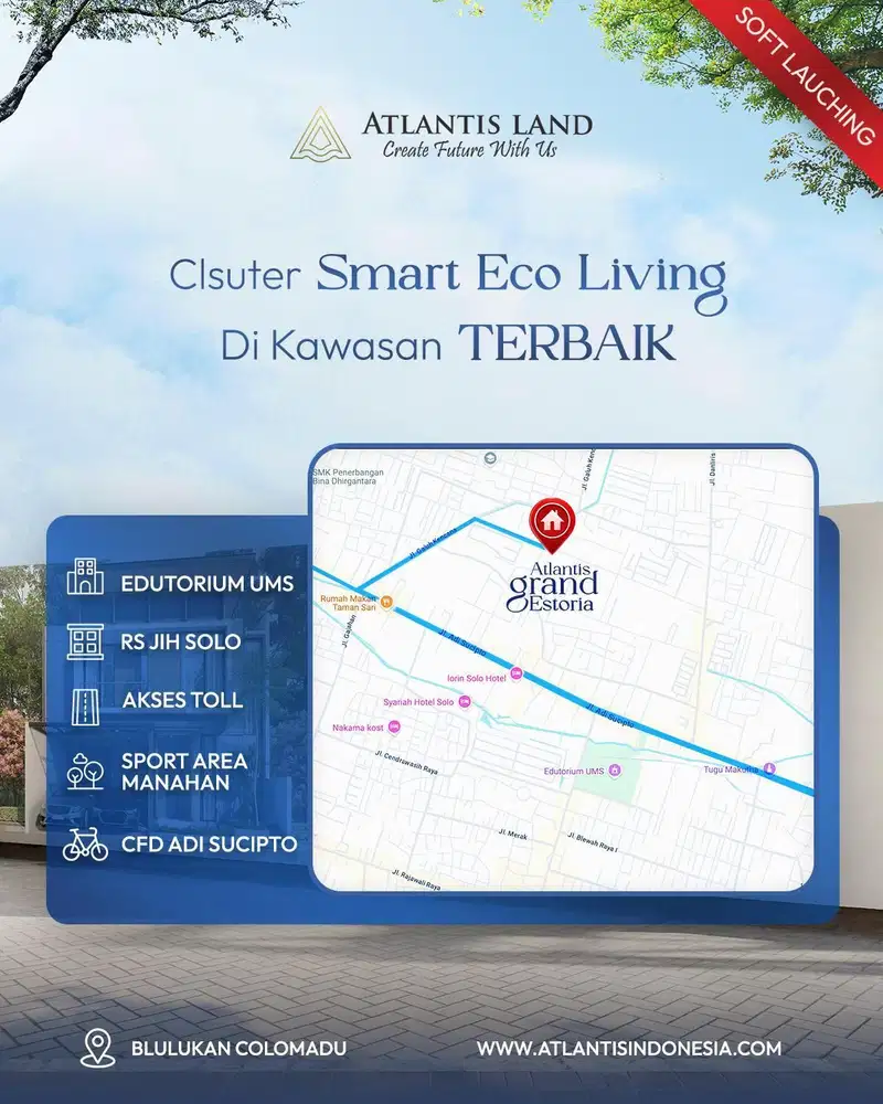 Rumah 2 Lantai di Kawasan Elite Colomadu 500 m dari jln Raya