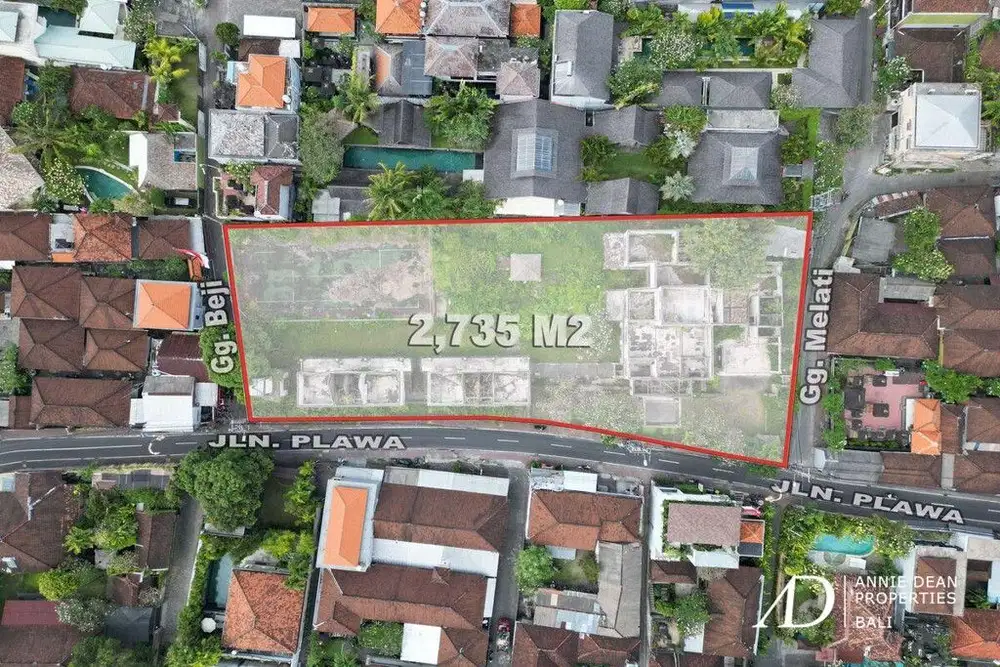 FREEHOLD LAND ON MAIN PLAWA SEMINYAK (27.35 ARE)