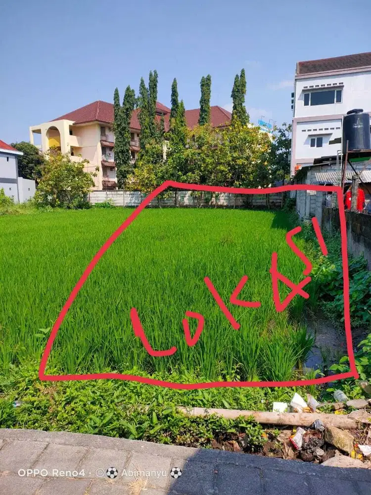 TANAH SAWAH STRATEGIS SELANGKAH KE KAMPUS UMY TAMANTIRTO BANTUL YOGYA