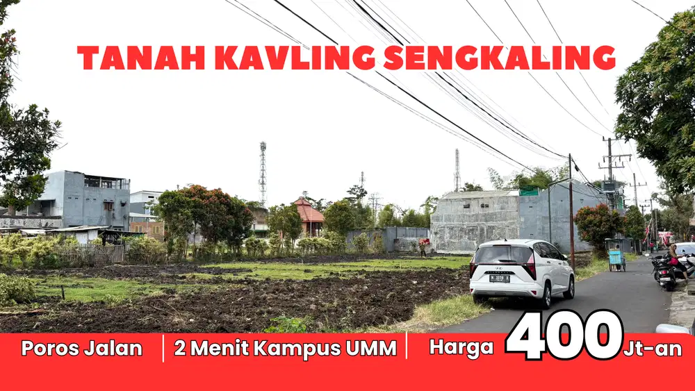 Jual Tanah Pinggir Jalan Dekat Kampus UMM Kota Malang