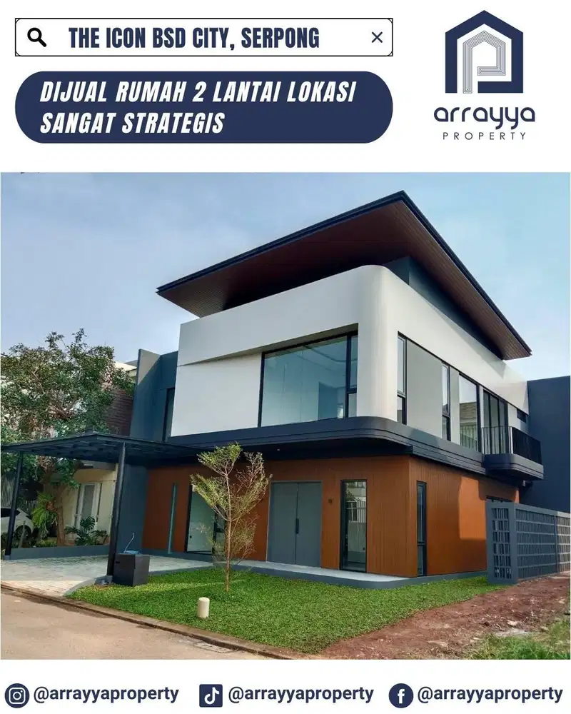 RUMAH MEWAH CONTEMPORER TPROPICAL DI THE ICON BSD .MRB39.