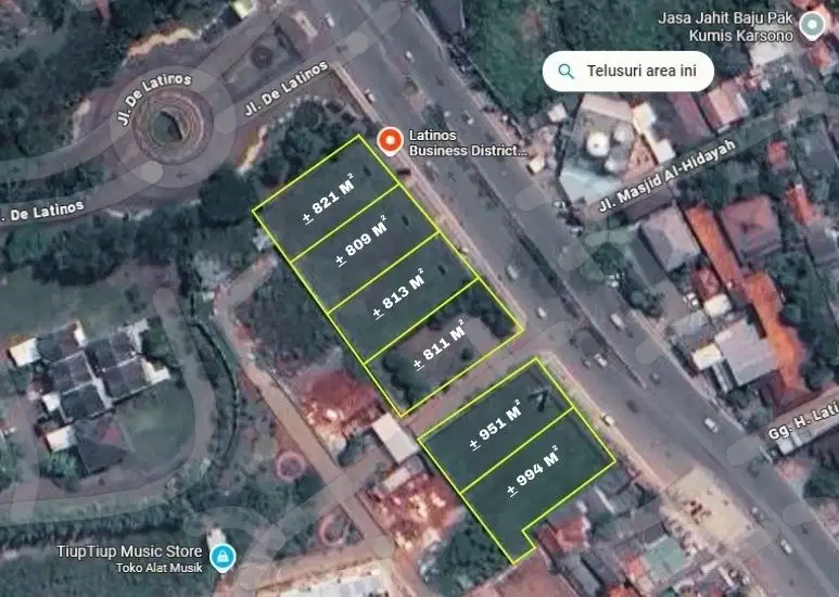 Kavling Komersiil Sebelah De Latinos BSD CIty Serpong