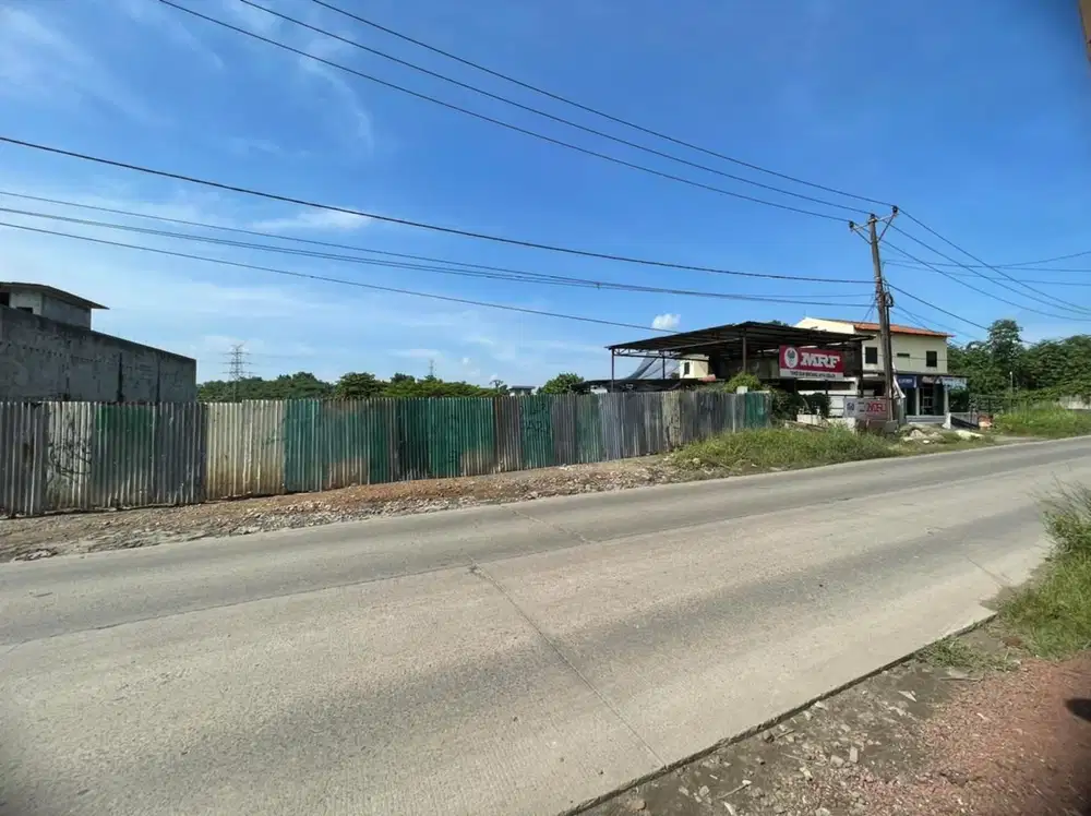 Tanah pinggir jalan Raya Cisauk ,Dekat Avani BSD Serpong