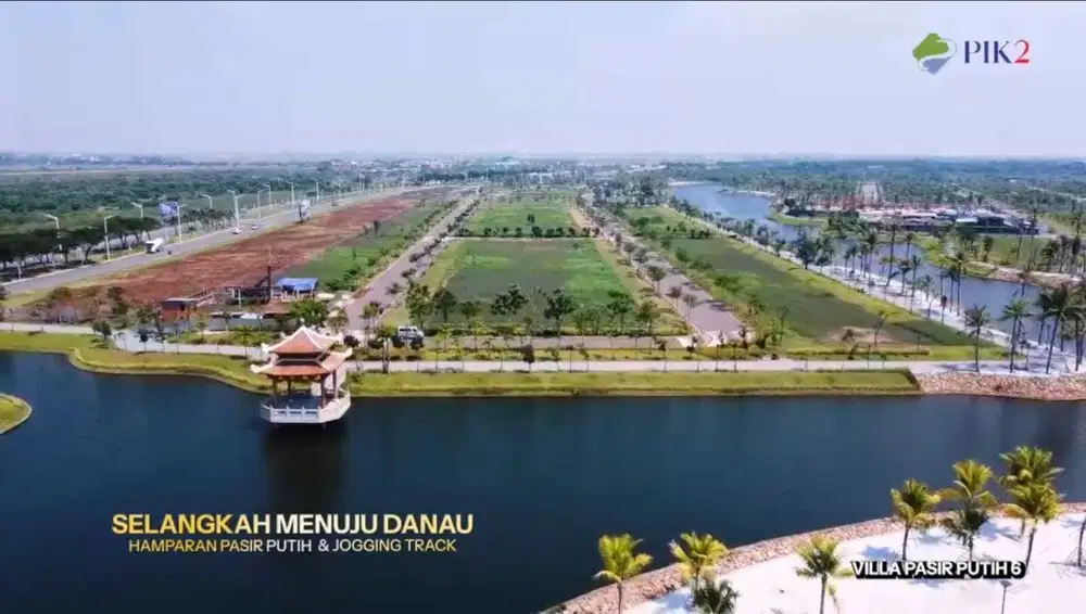 Villa Pasir Putih 6 PIK2 | Kavling Siap Bangun View Danau Premium