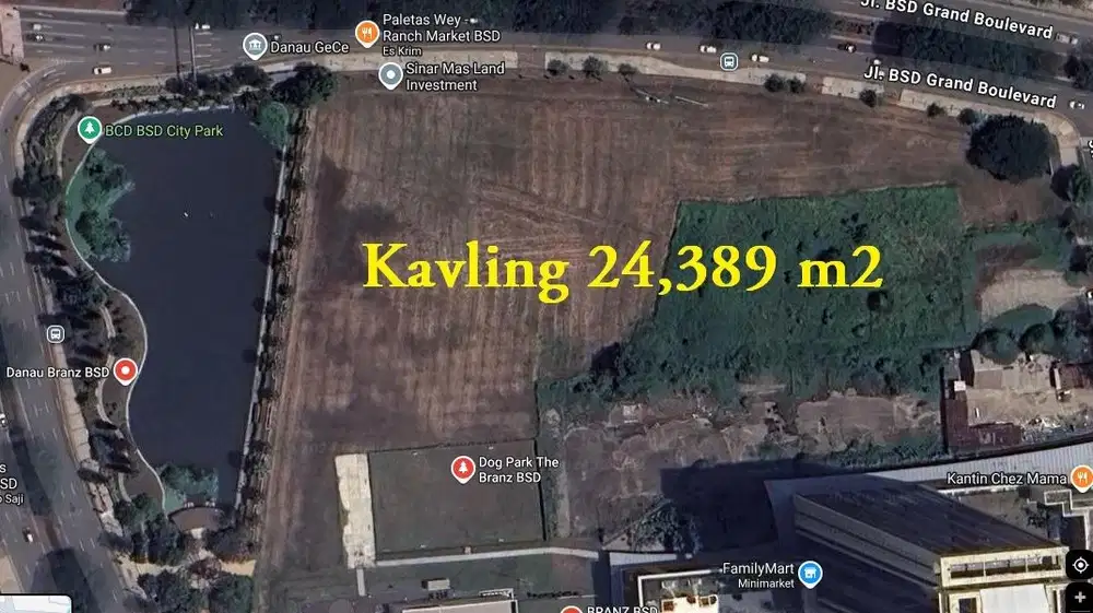 Jual Tanah Kavling Komersiil di BSD City , Dekat Aeon Mall BSD