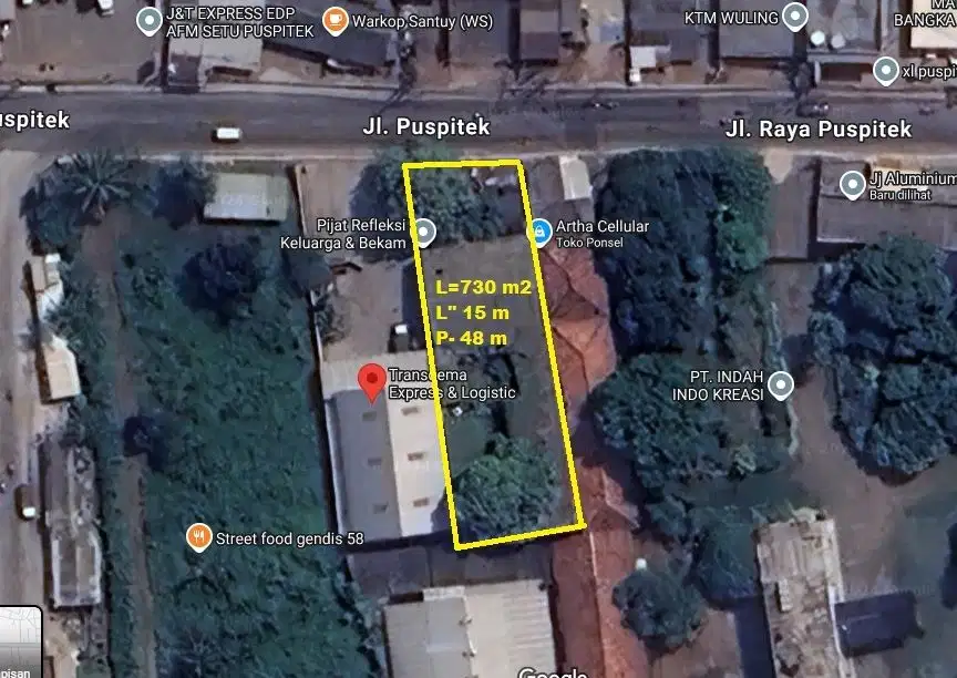 Dijual Lahan Usaha dekat ITI , Kampus Serpong