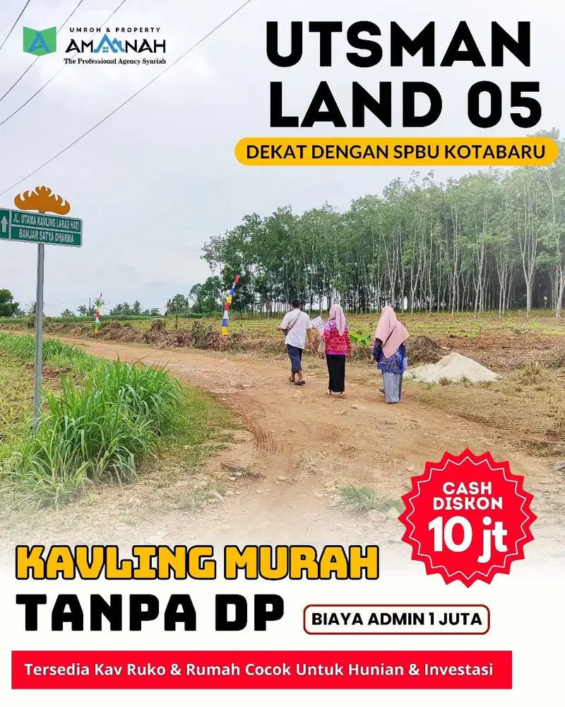 KAVLING MURAH TANPA DP FASILITAS RUMAH TAHFIDZ DAN MASJID