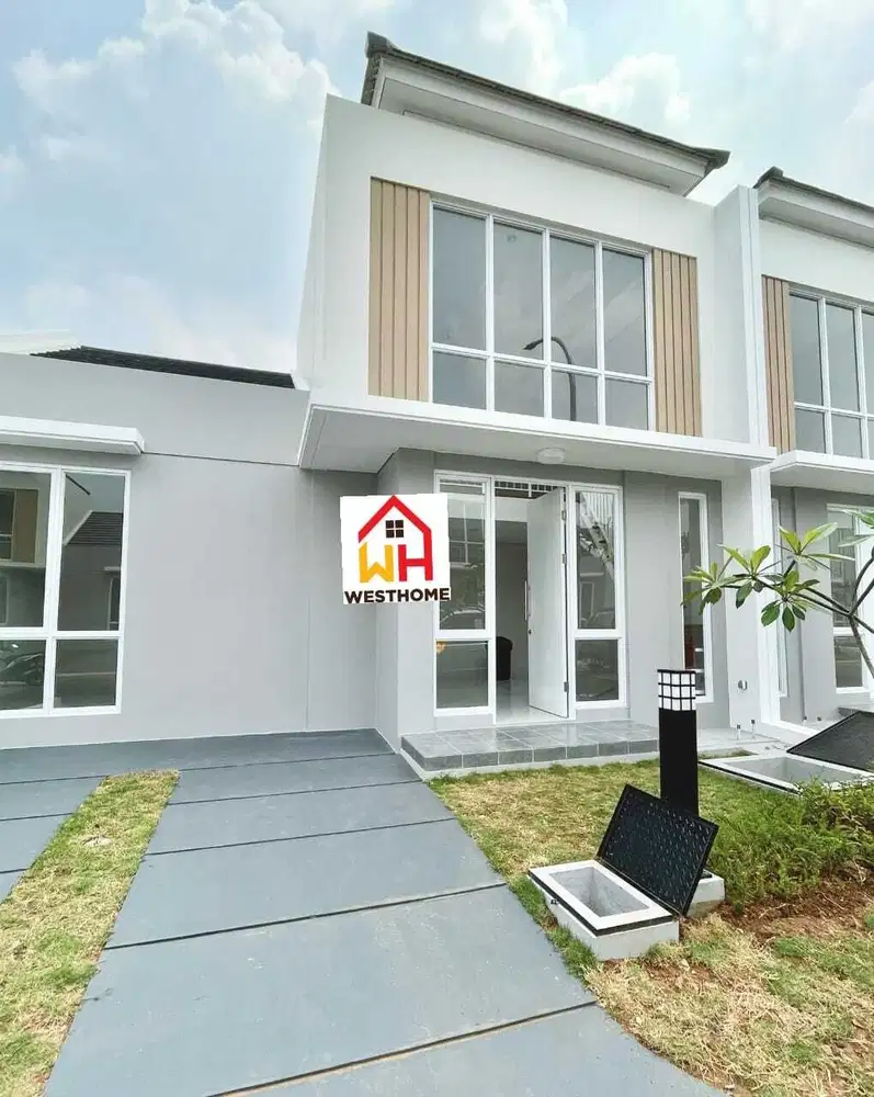 DISEWAKAN RUMAH PARAMOUNT PETALS 8X15 TYPE MEZANIN. SIAP HUNI TERMURAH