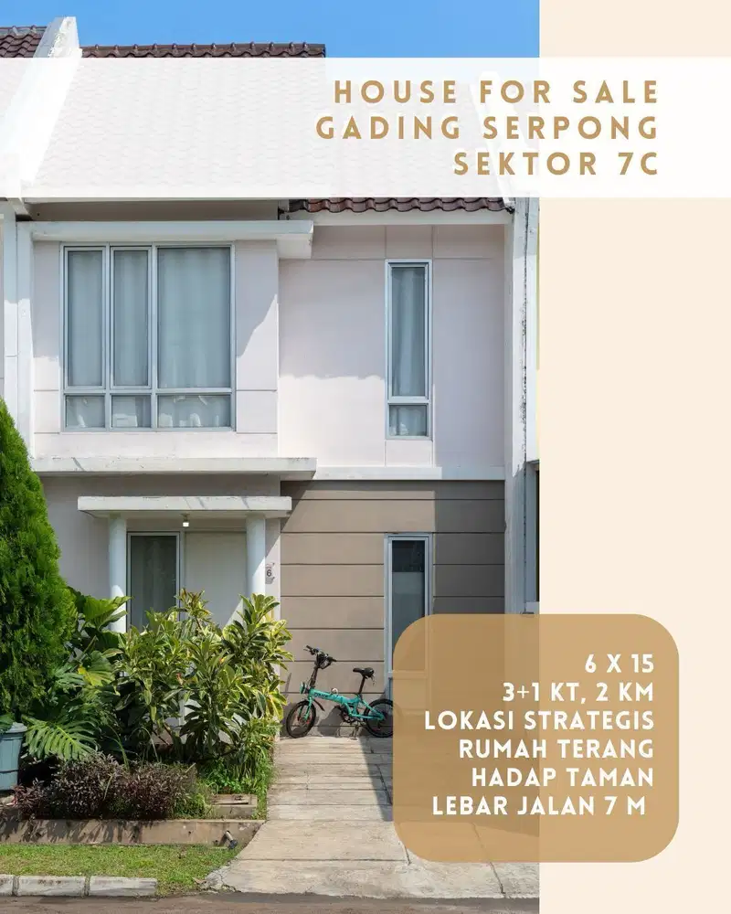 Dijual Rumah Sektor 7C Gading Serpong