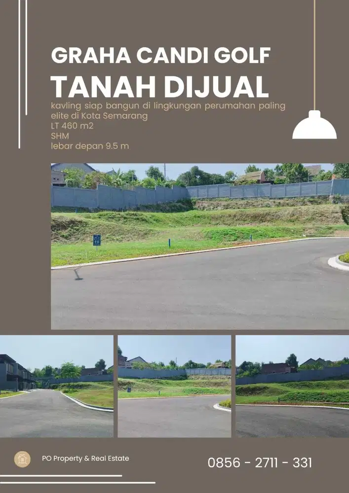 Tanah Ngantong Siap Bangun Graha Candi Golf Jangli Semarang