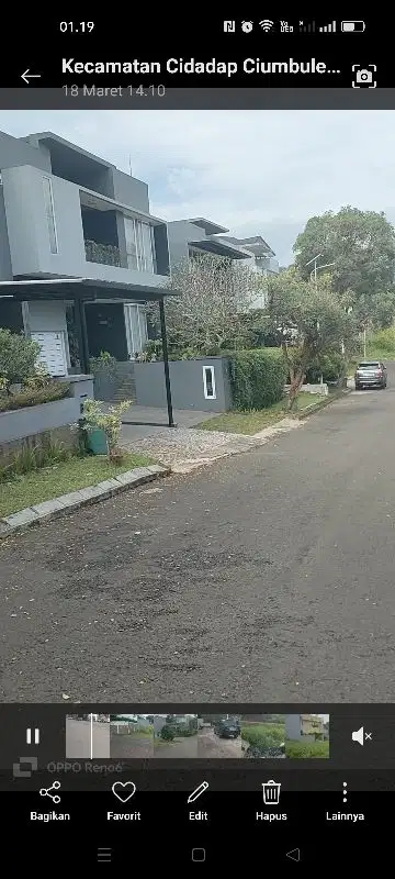 tanah 157m2, citra green dago shm plus imb