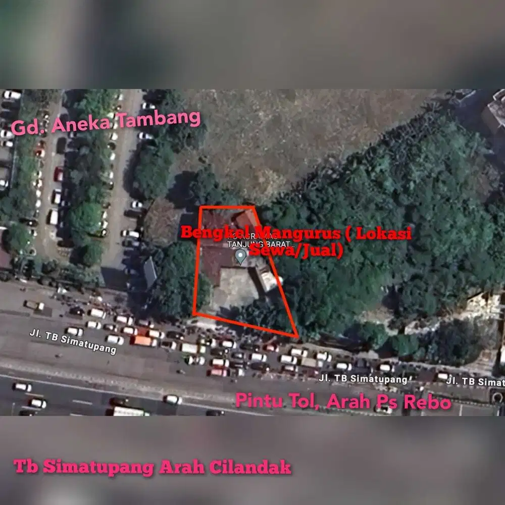 Di Jual Kavling Strategis Untuk Usaha di Jl .Tb Simatupang Jagakarsa