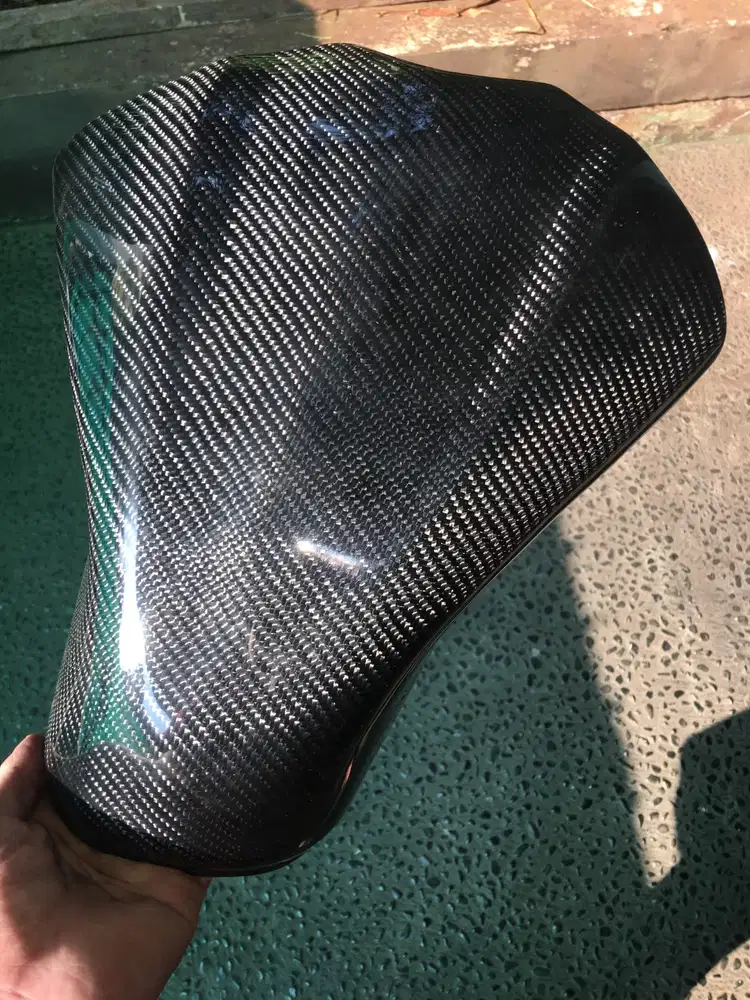 Cover Tangki Motor Karbon/Carbon Kevlar Ninja Mono