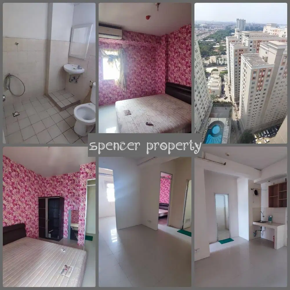 Disewakan Grand Emerald Apartemen 2 Kamar Semi Furnished Luas 42