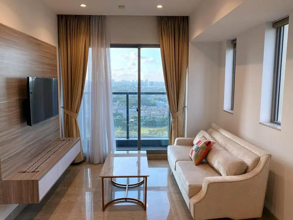 The Branz BSD – 2BR Fully Furnished, Lantai 15, View Foresta