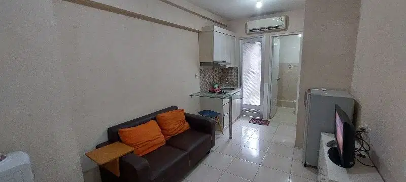 sewa cepat apartemen greenbay pluit 2br furnished lantai sedang