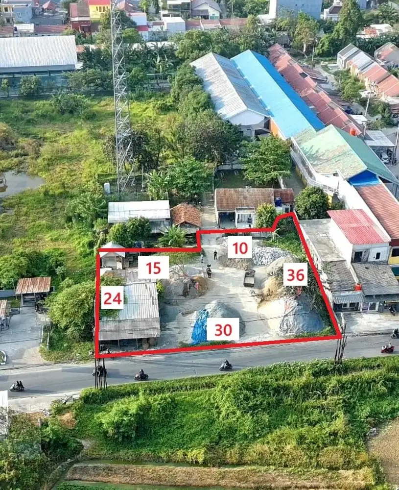 Sukatani Bekasi Tanah Komersil Murah Pinggir Jalan Raya