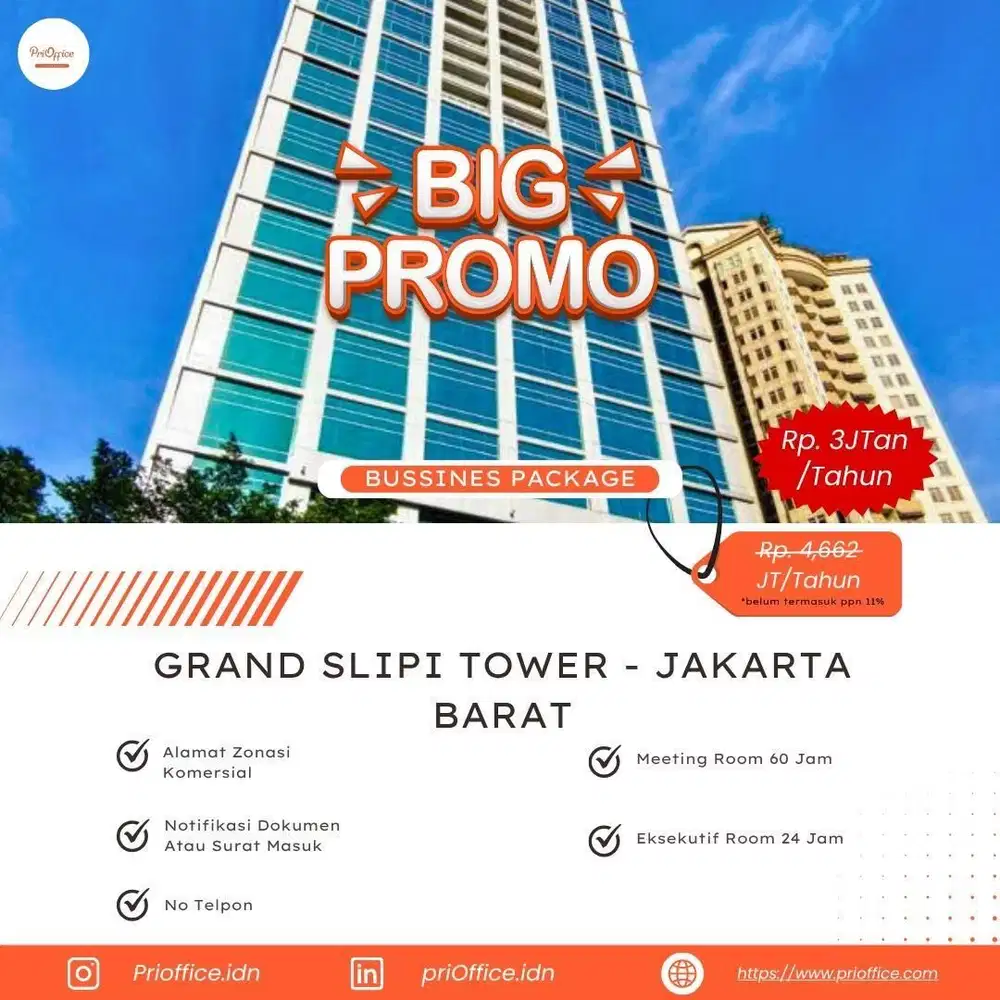 Sewa Kantor Virtual Hemat, Lokasi Strategis – Jakarta Barat